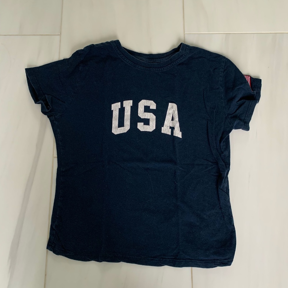 Navy Blue "USA" T-shirt